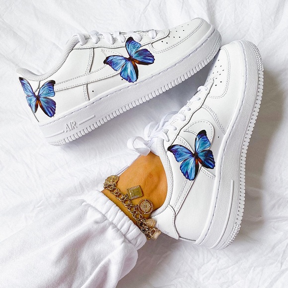 Nike custom butterfly 🦋 air force 1 sneakers - Picture 3 of 6